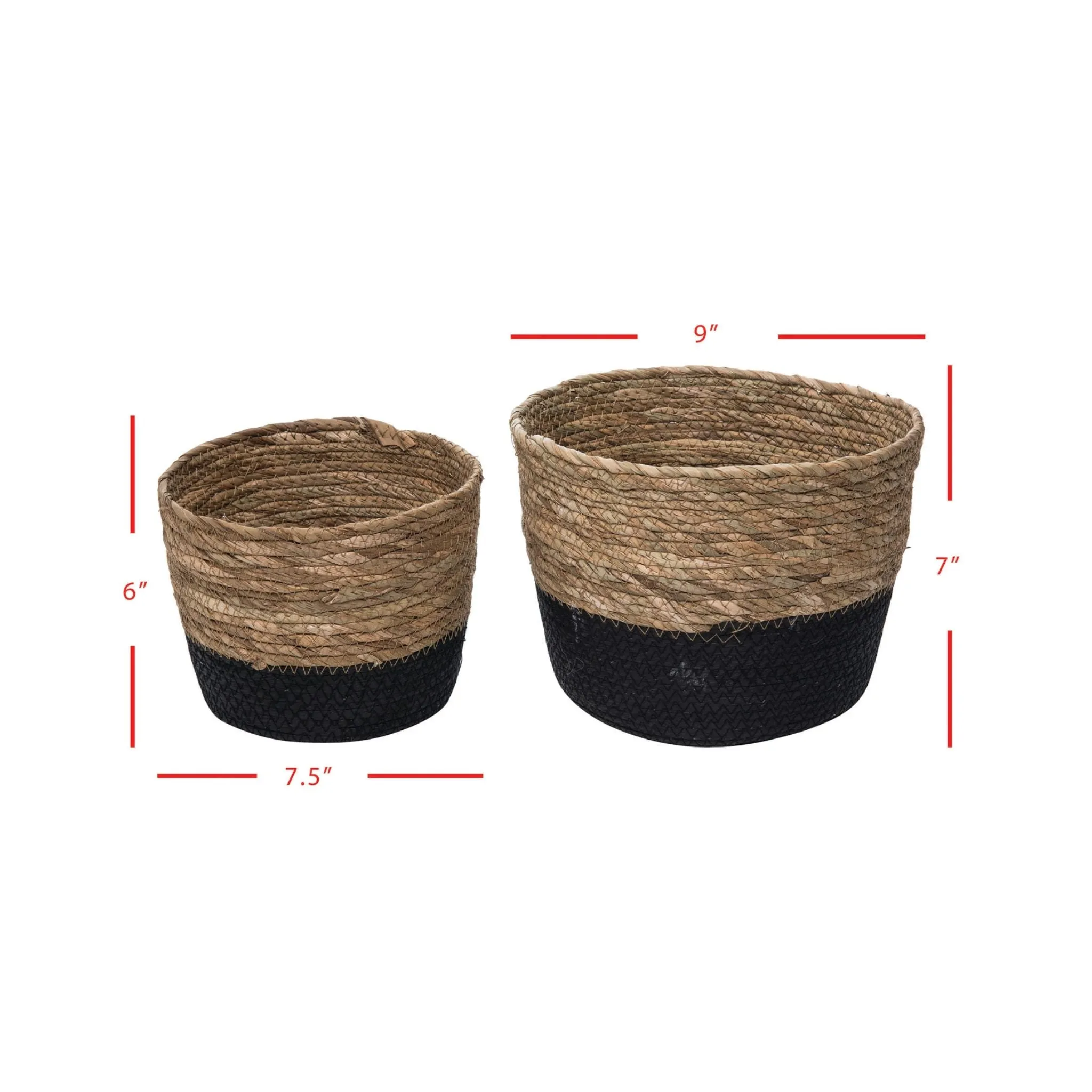 Aldis Natural Baskets Large, Set Of 2