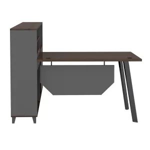 Alice 1S Desk with Side Storage Cabinet