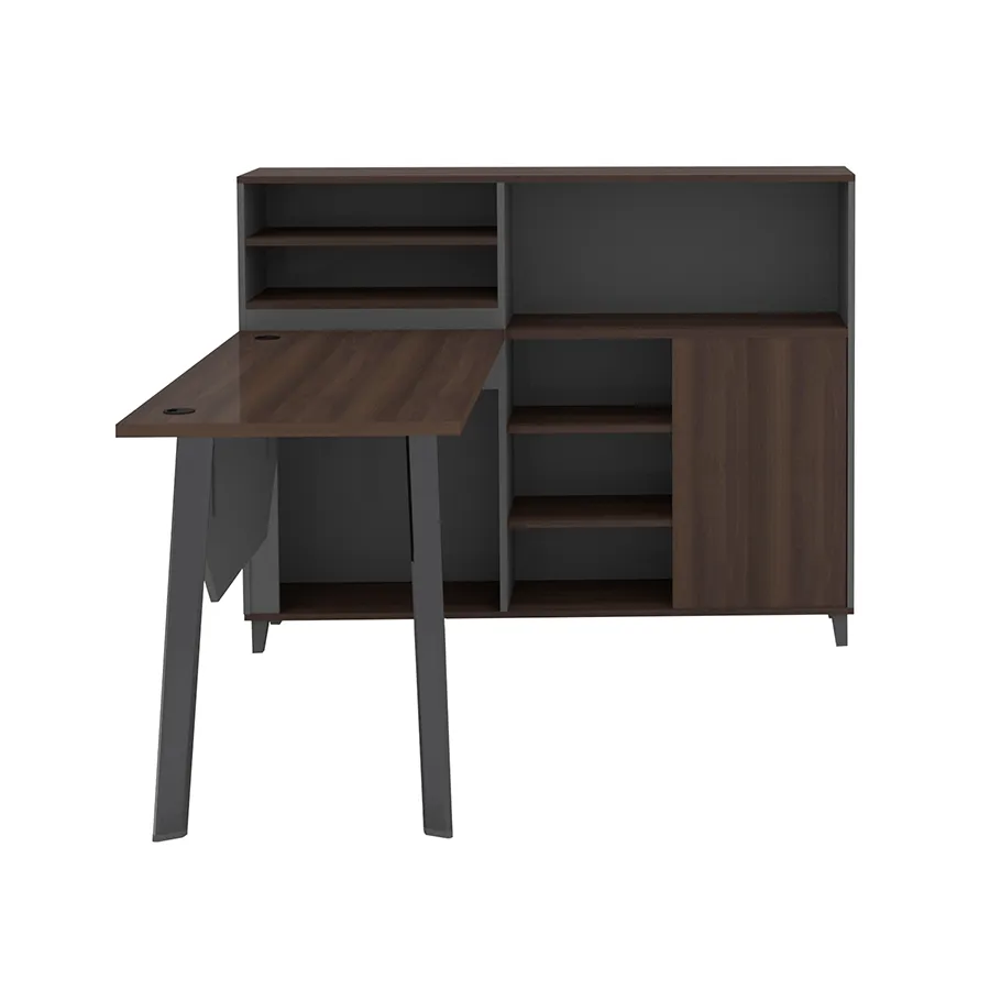 Alice 1S Desk with Side Storage Cabinet