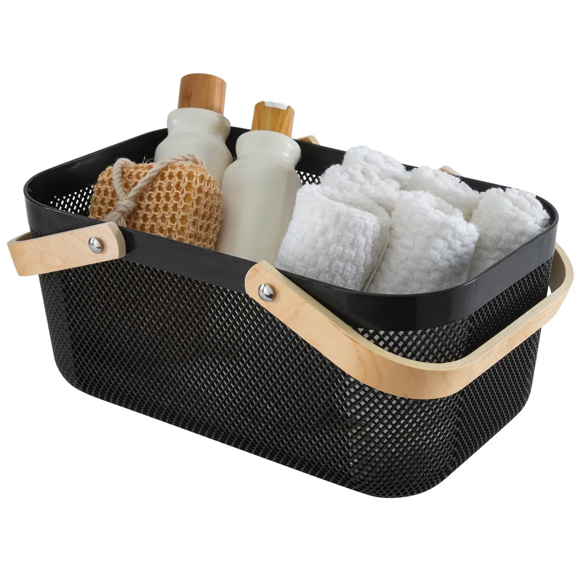Black Mesh Storage Baskets (2 Sizes)