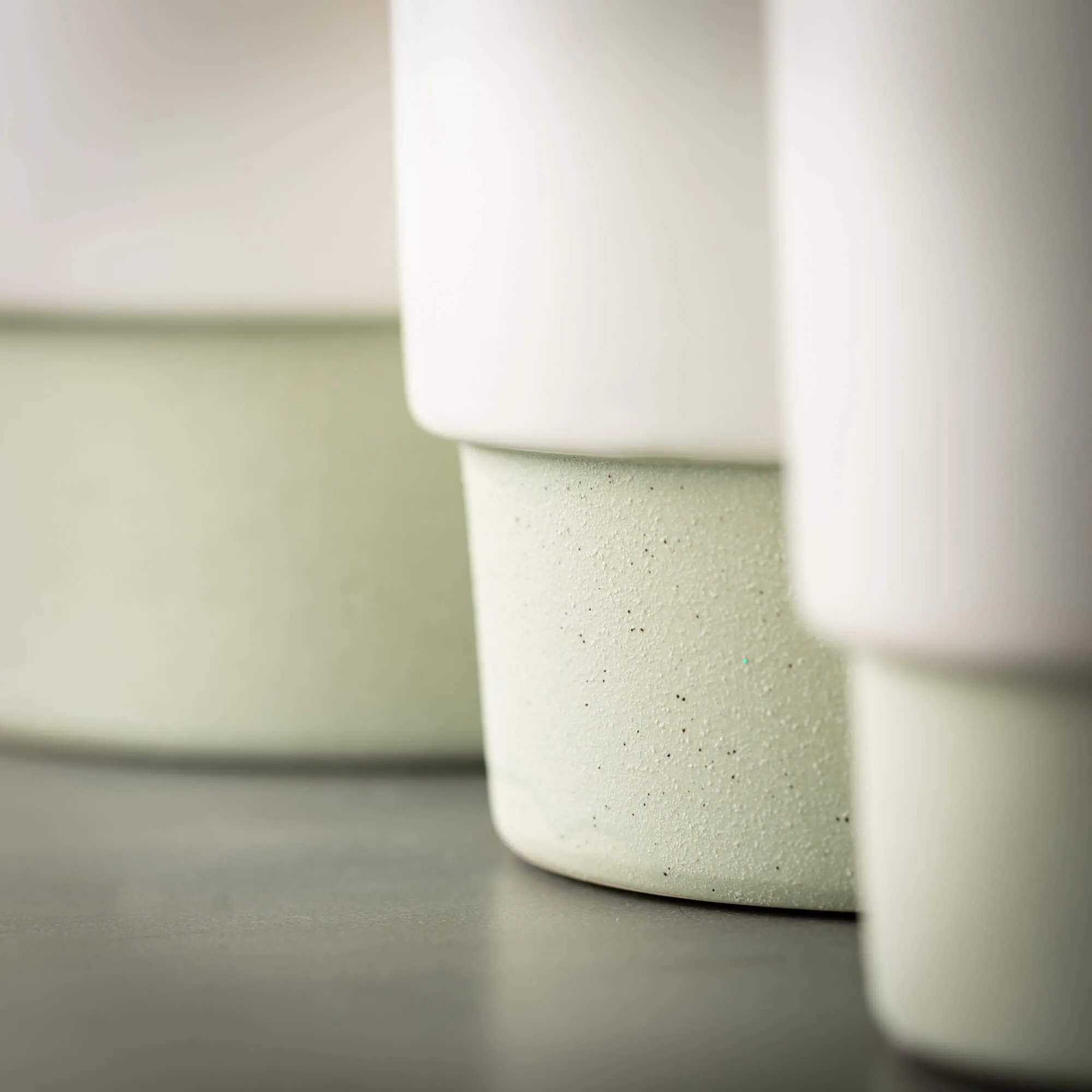 Ceramic Rimmed Two-Toned Pots