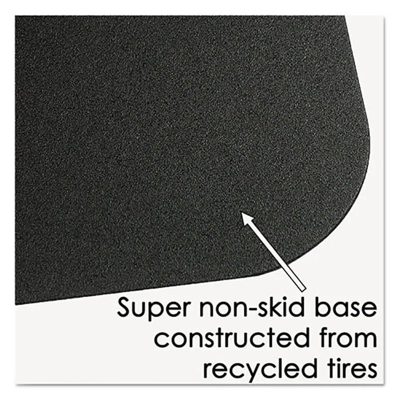 Desk Pad w/ Clear Overlay, Black