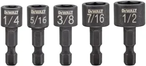 DeWALT DWAIND-5 Nutsetter Set, 5-Piece, Compact, Steel