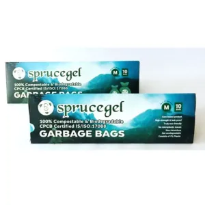 Garbage Bags-Pack of 2 (20 bags) - Blue 100% Compostable