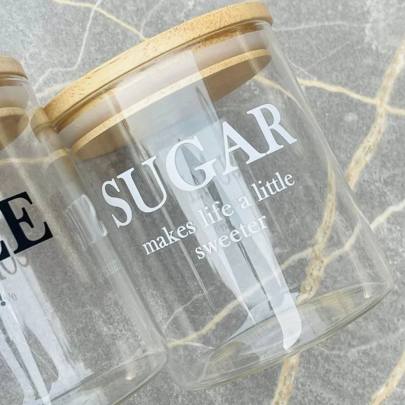 Glass Canister Set 3pcs 750ml