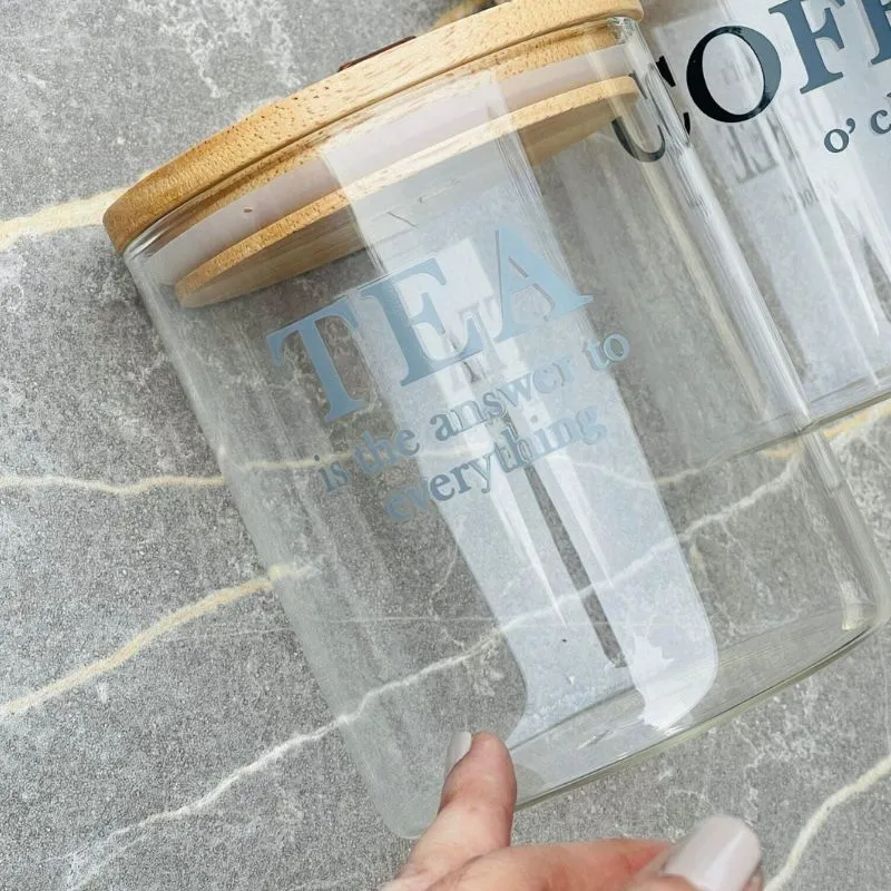 Glass Canister Set 3pcs 750ml