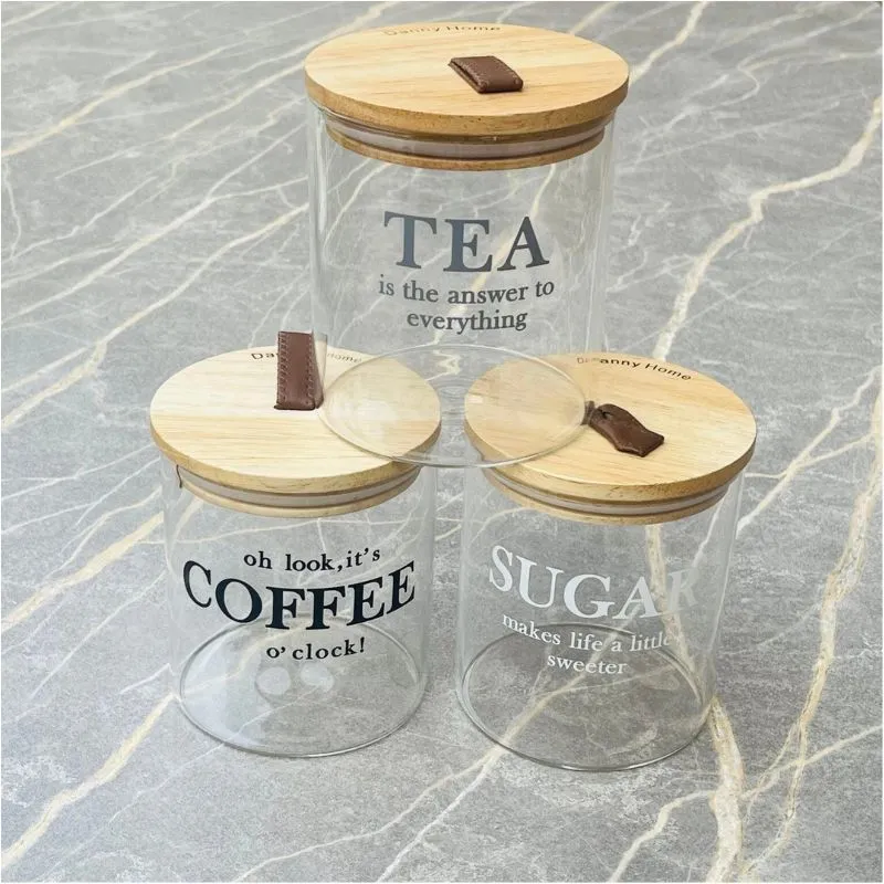 Glass Canister Set 3pcs 750ml