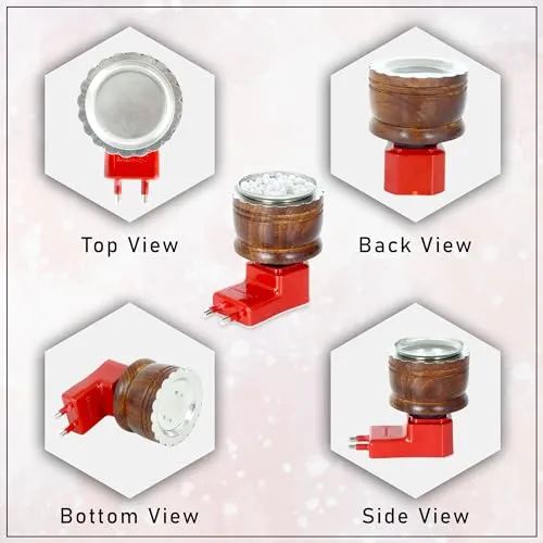 GLUN® Multipurpose Camphor and Essential Oil Burner, Aroma Diffuser Burner for Fragrance with Switch On/Off Button Pack of 1