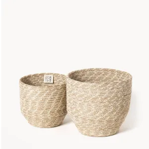 Handwoven Storage Basket • Agora Bin-Set of 2