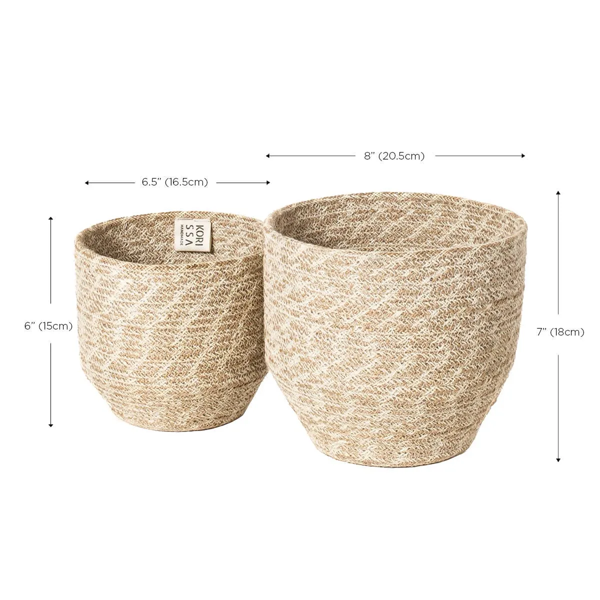 Handwoven Storage Basket • Agora Bin-Set of 2