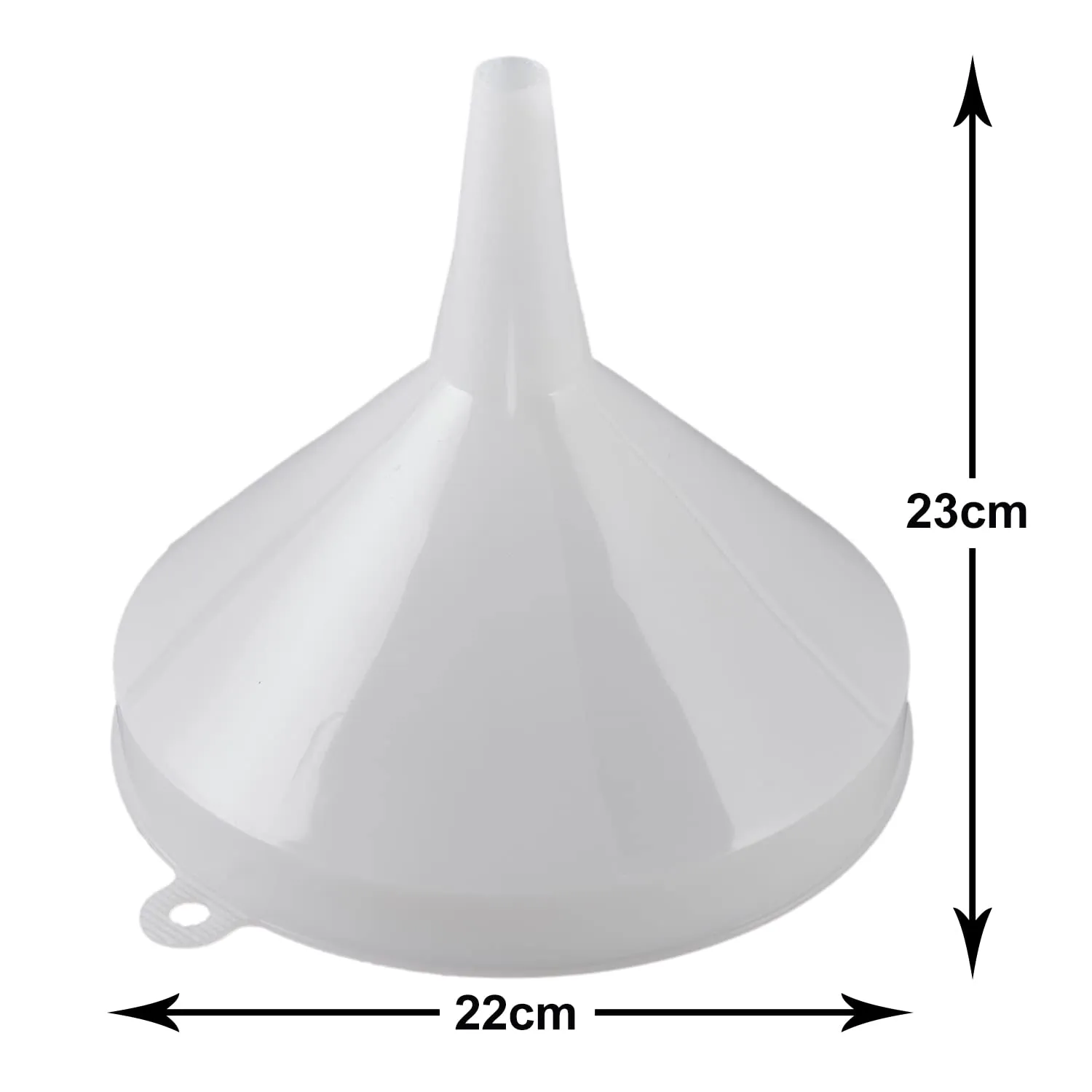 Kuber Industries Wide-Mouth Plastic Funnel for Quick and Clean Transferring Liquids, Between Pitchers, Bottles, Cans and Containers (Tranasparent) -50KM01122