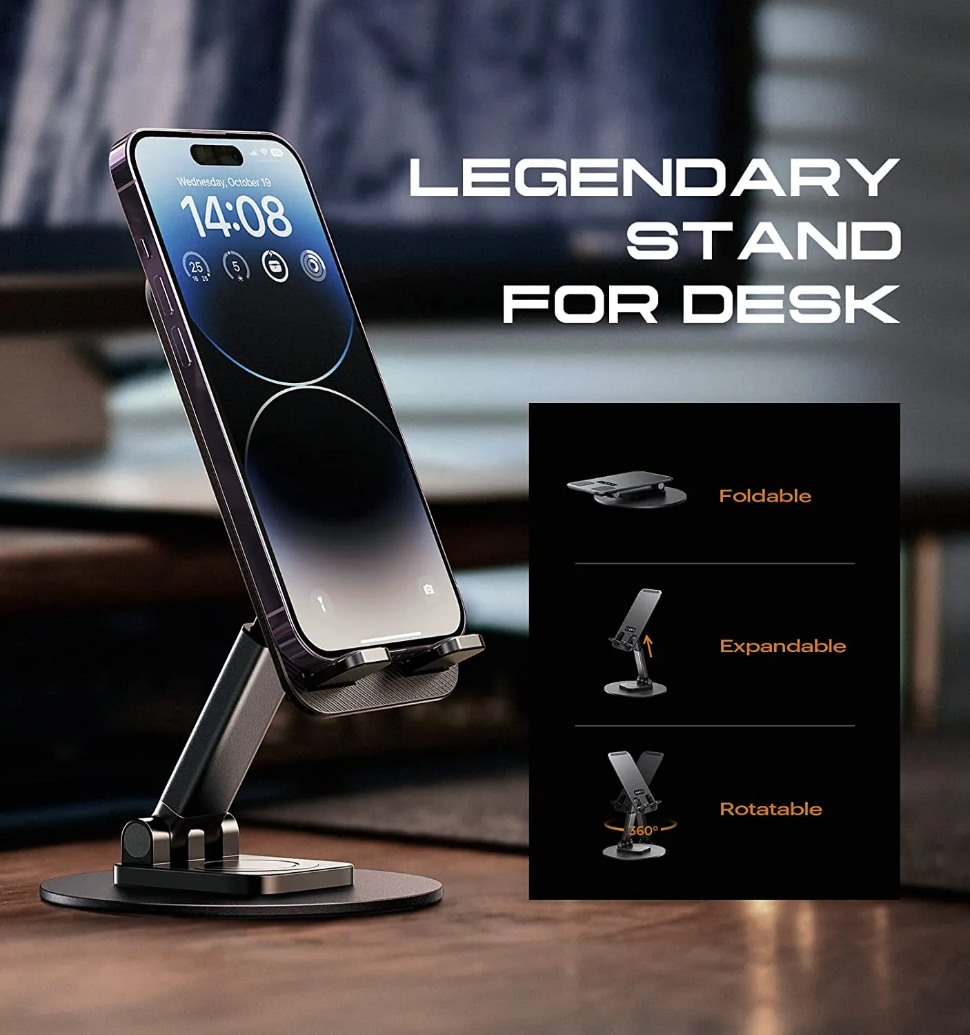 Lisen Foldable Phone Stand for Desk