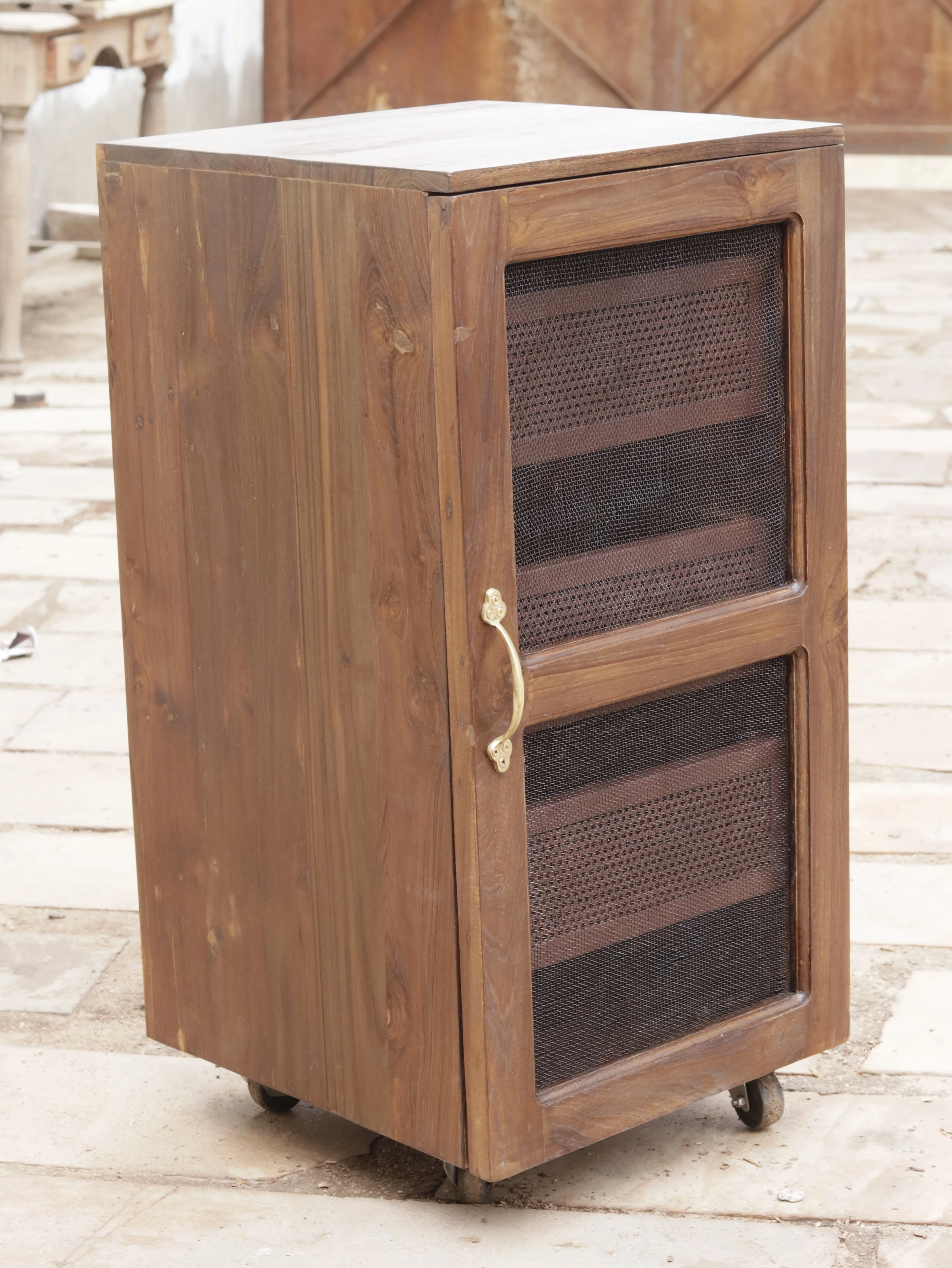 Montage Multistorage Drawer Wooden Handmade Vegetable Basket Cabinet