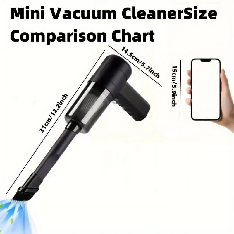 Portable Cordless Handheld Vacuum Cleaner – Rechargeable