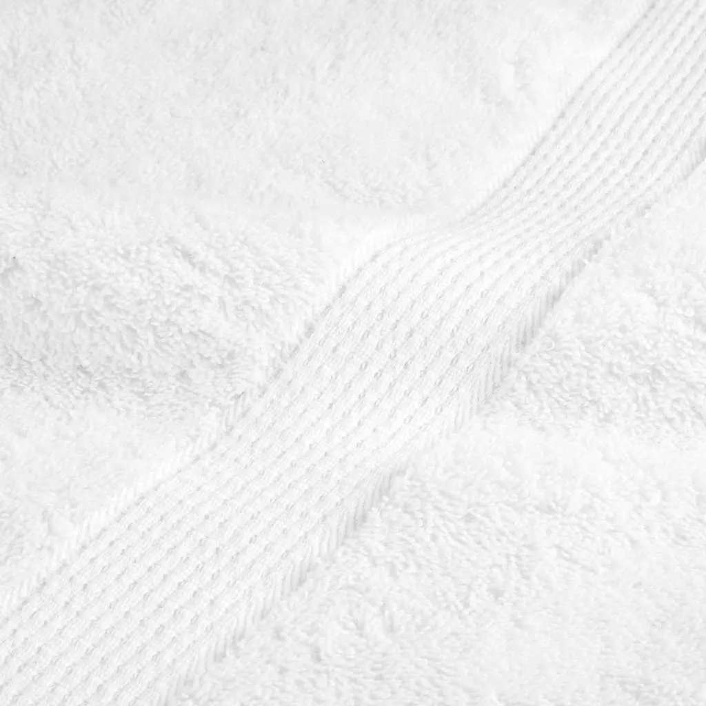Premium Guest Towels 2pcs White 30x50cm 600gsm 100% Cotton
