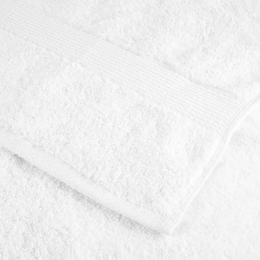 Premium Guest Towels 2pcs White 30x50cm 600gsm 100% Cotton
