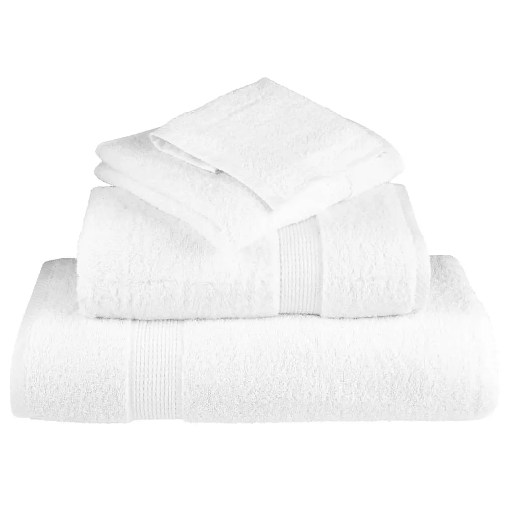 Premium Guest Towels 2pcs White 30x50cm 600gsm 100% Cotton