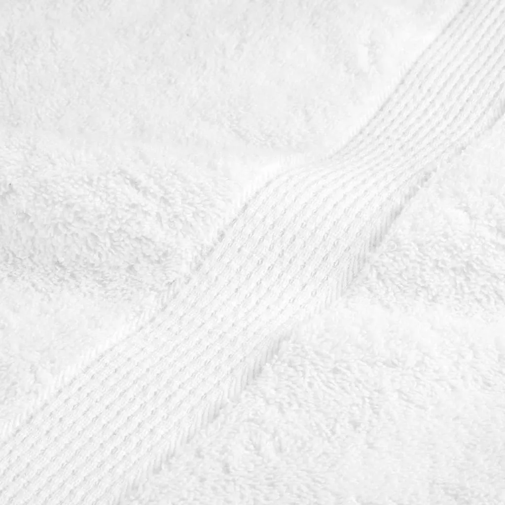 Premium Sauna Towels 25pcs White 80x200cm 600gsm 100% Cotton