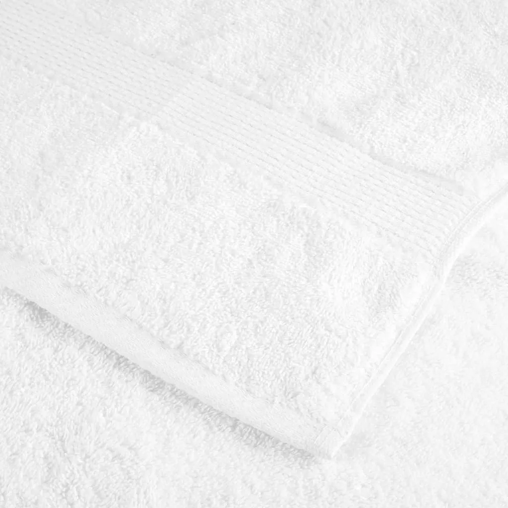 Premium Shower Towels 2pcs White 70x140cm 600gsm 100% Cotton