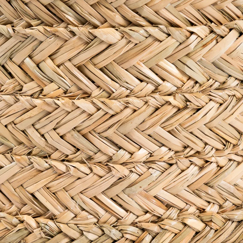Round Seagrass Basket with Loop Handle