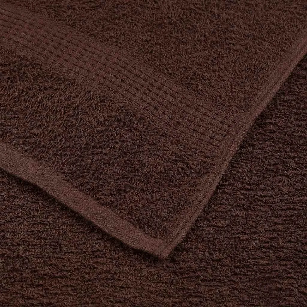 Shower Towels 4 pcs Brown 70x140 cm 360 gsm 100% Cotton