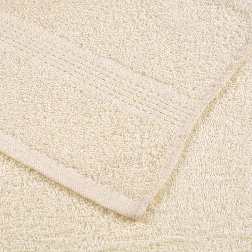 Soap Towels 10 pcs Cream 30x30 cm 360 gsm 100% Cotton