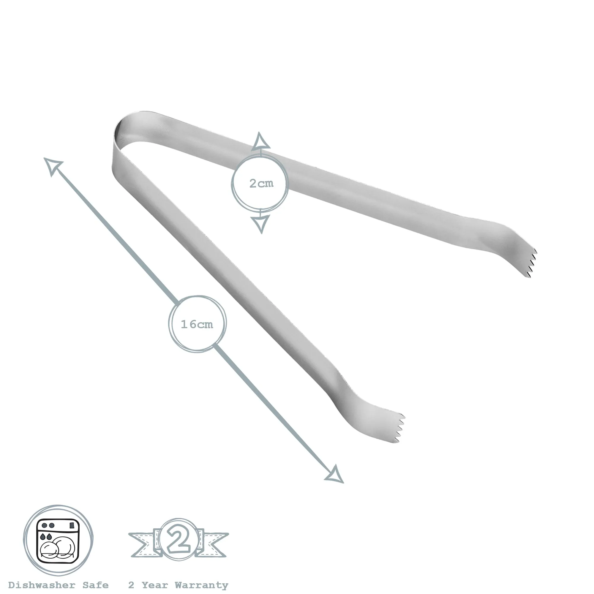 Stainless Steel Ice Tongs - By Rink Drink