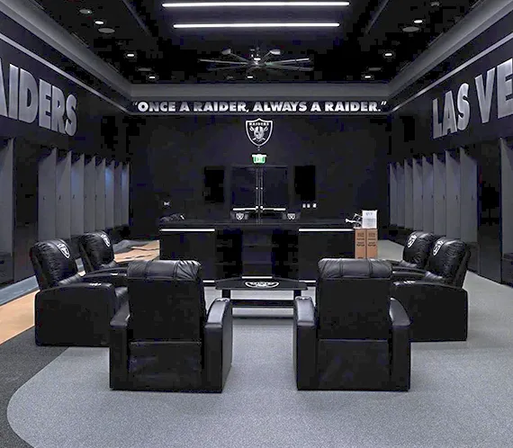 Stealth Recliner with  Las Vegas Raiders Secondary Logo
