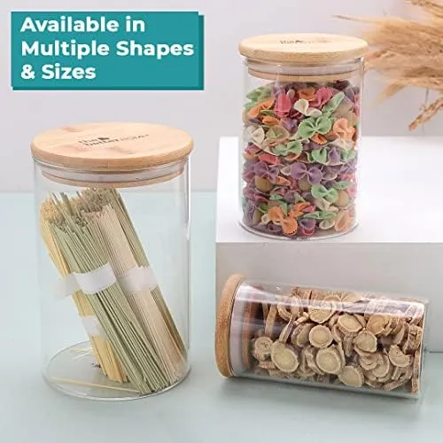 The Better Home Tall Jars 1000ml (Pack of 6) |Jars & Containers|Food Storage For Kitchen & SAVYA HOME 2.5mm Triply Tope with SS Lid 0.4mm Thick|Pack & Store Combo