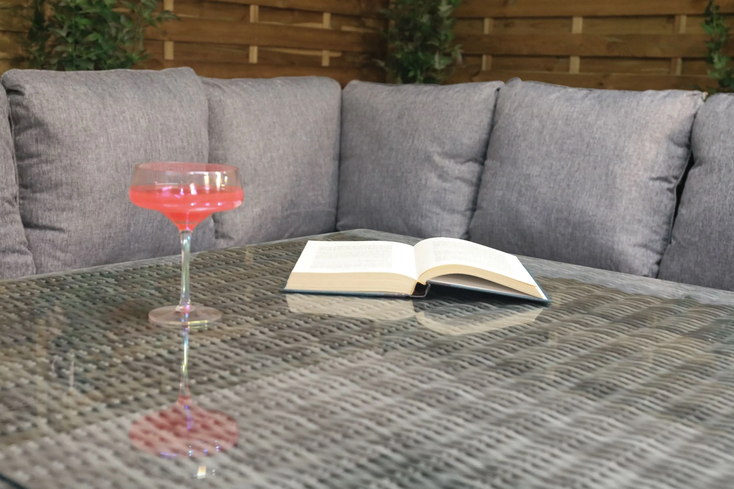 The Panama Compact Lounge Dining Set ( Adjustable Table )
