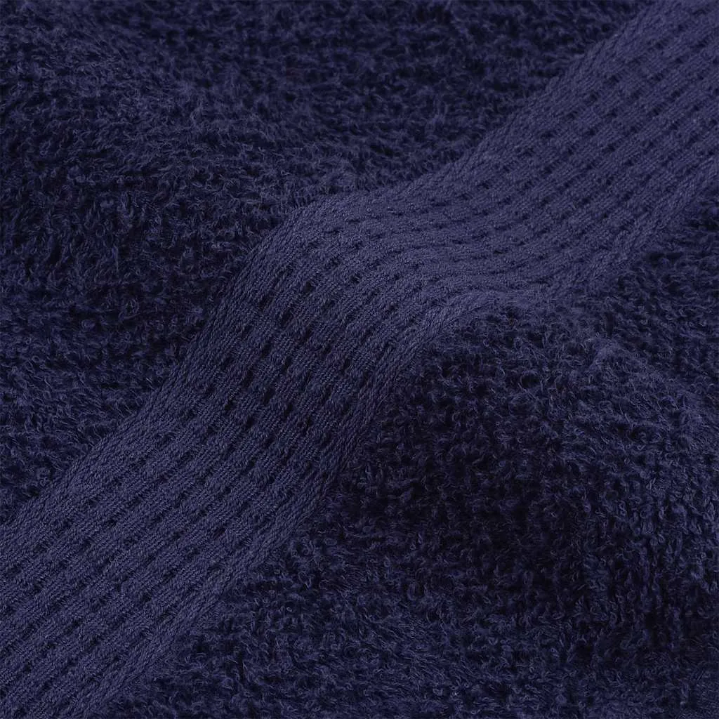 Towels 2 pcs Navy Blue 100x200 cm 360 gsm 100% Cotton